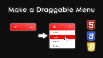 Make a Cool Draggable Menu with HTML, CSS & JavaScript