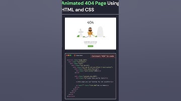 Animated 404 Error! 🤯💻✨​#HTMLCSS​ #404Error #Shorts