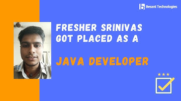 Besant Technologies Chennai Review | Srinivasan Got Placed in Aspire systems | Java Training Chennai