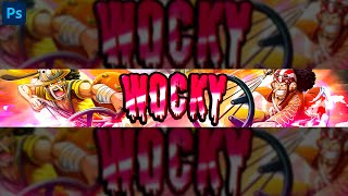 PS SPEEDART: USSOP ONE PIECE YOUTUBE BANNER