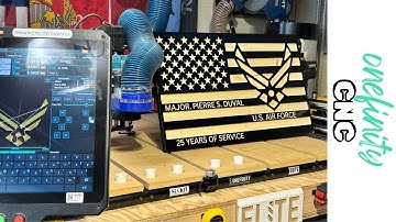ONEFINITY CNC AIR FORCE FLAG CARVE