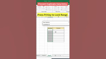 Stop Duplicates in Excel | Data Validation Trick