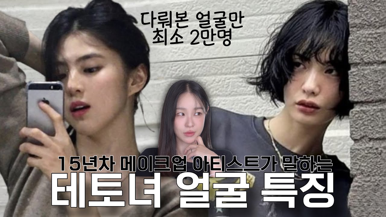 테토녀 얼굴의 5가지 특징?
