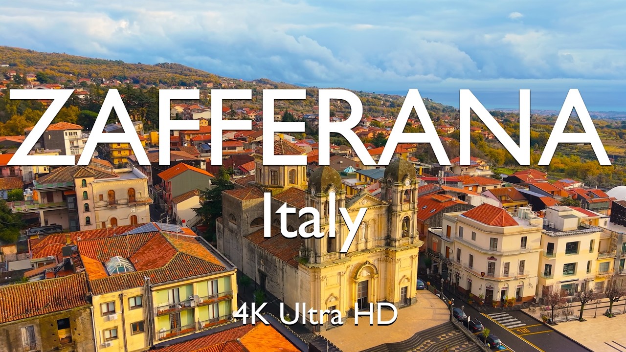 Zafferana Etnea, Italy by Drone 🇮🇹 [4K]