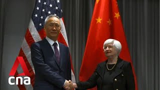 US Treasury Secretary Janet Yellen meets Chinese Vice Premier Liu He in Zurich