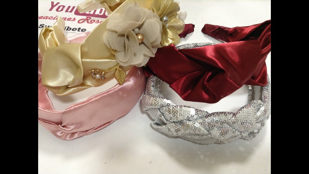 Diademas turbantes de moda VIDEO No.660 Creaciones Rosa isela