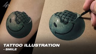 [LIFO] TATTOO ILLUST | SMILE | 타투 도안 그리기 | 스마일