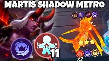 BEST STRATEGY !! MARTIS SHADOWCELL 150 STACKS X METRO ZERO !! MAGIC CHESS GO GO 