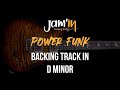 Power funk guitar backing track in d minor