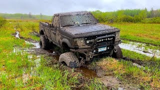 Lifted Diesel Mudding (Got Really Stuck)