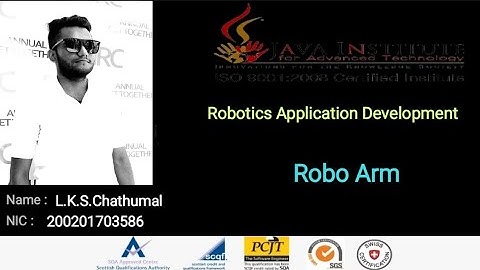 Robotics Applications Development ( Robo Arm )