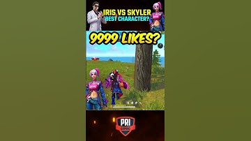 Skyler Vs IRIS Ability Test | Who is best Character in Secret Tips 🤔 #shorts #freefire