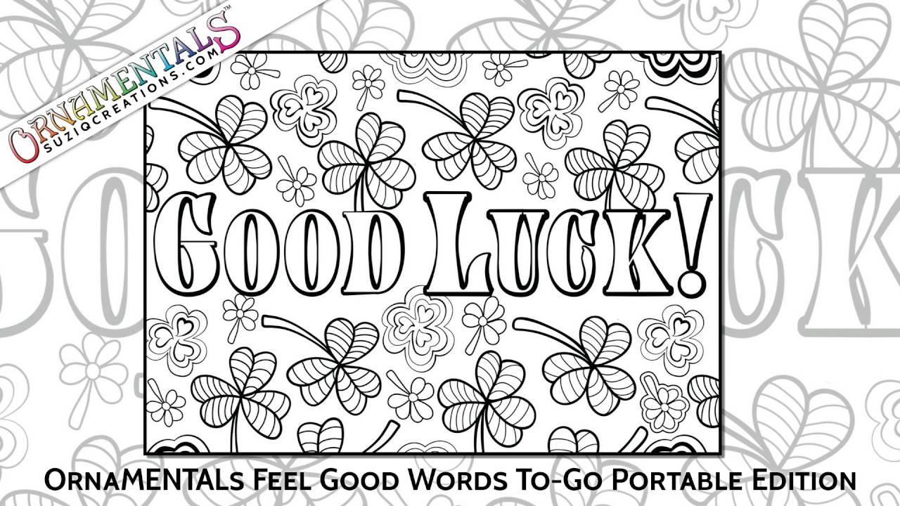OrnaMENTALs™ Feel Good Words To-Go Coloring Book Portable Edition - YouTube