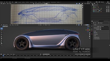 concept car quick modeling - vehicle 051 - part 2 - 4x timelapse