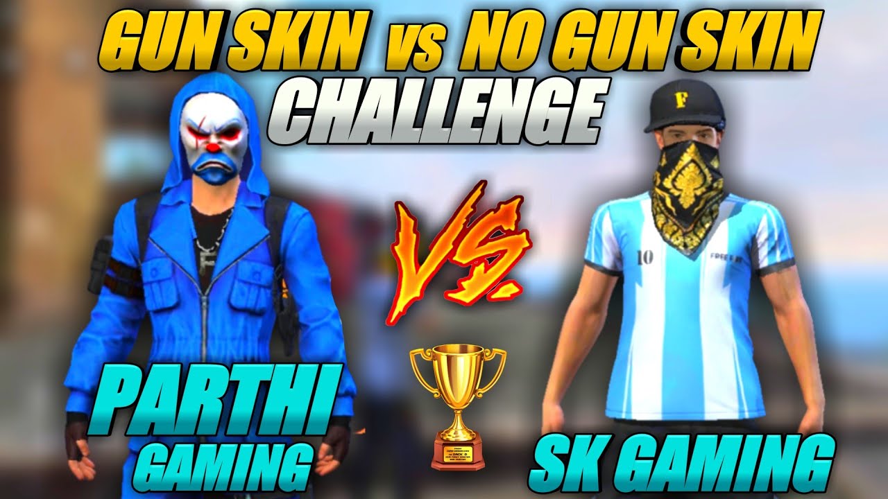 No Gun skin vs Gun Skin Challenge Free Fire || Free Fire Tricks Tamil