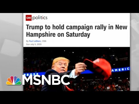 Coronavirus Follows Trump On Tour; Next Stop: New Hampshire | Rachel Maddow | MSNBC