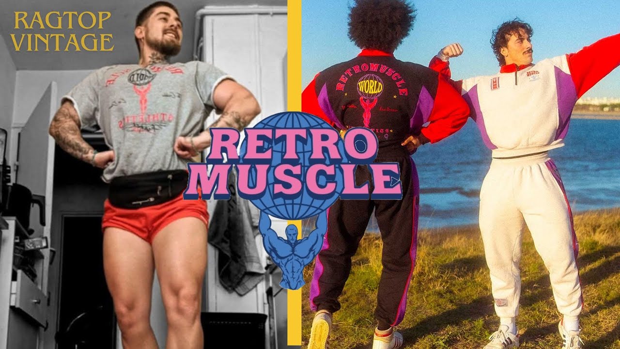 RETROMUSCLE SAMUEL HARTMAN T shirt Ragtop Vintage   Gris