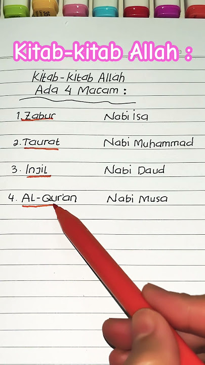 KITAB-KITAB ALLAH ADA 4 MACAM✨ #shorts  #islam #trending