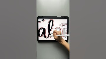 Talent in calligraphy! #procreate #shorts #calligraphy