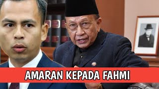 Amaran untuk fahmi fadzil dari bekas menteri komunikasi