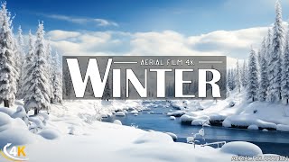 Enchanting Winter Wonderland ️ 4K Snowy Winter Landscape with Beautiful Piano Music
