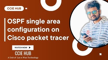 OSPF single area configuration on Cisco packet tracer | CCNA | CCNP | CCIE | CISCO