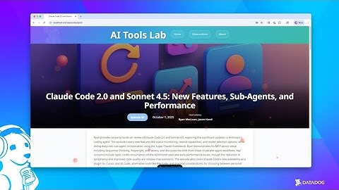 Claude Code 2.0 and Sonnet 4.5: New Features, Sub-Agents, and Performance