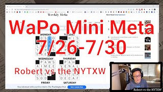 Mini Puzzles Meta Washington Post 72622 - 73022