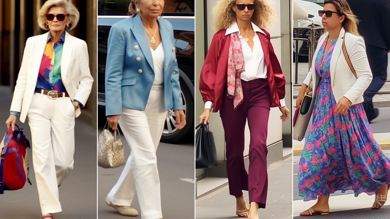 ⁣How do Italian women dress? The Most Stylish outfits for Middle Age. Street Style