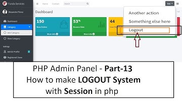 PHP Admin Part-13: How to make logout system with Session in php