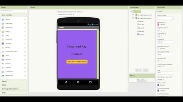 Design your educational app and upload your pdf file for your students using MIT Appinventor