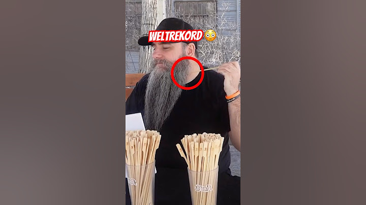 Er stellte einen Weltrekord auf für die meisten Holzstücke in einem Bart🧔 #bart #weltrekord #holz
