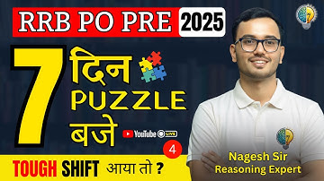 #4 | 7 Puzzle for IBPS RRB PO PRE 2025 by Nagesh sir