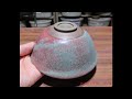 クロムと銅の色・抹茶茶碗・窯変焼成