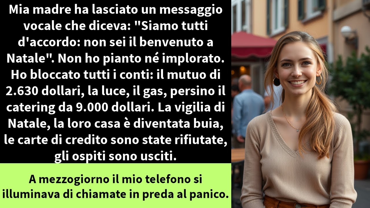 Mia madre ha lasciato un messaggio vocale che diceva: 