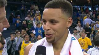 Steph Curry Pays Homage To Craig Sager During Post Game Interview