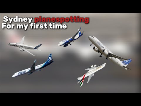 I went PLANESPOTTING at SYDNEY INTL AIRPORT for my first time!