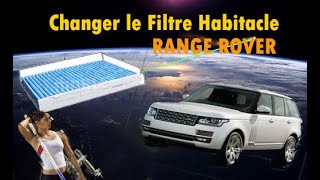 Changer le Filtre Habitacle sur Range Rover (Land Rover) Tutoriel Filtre  Pollen - YouTube
