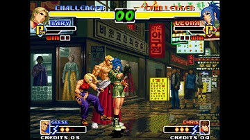 KOF 2000  BUG LEONA VS STRIKER Geese