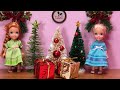 CHRISTMAS 2022 ! Elsa &amp; Anna toddlers - gifts - decorating the tree - Barbie