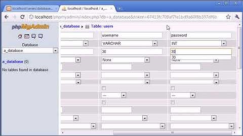 Beginner PHP Tutorial   111   phpMyAdmin Part 2 ‏