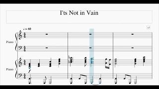 Video thumbnail of "It's Not In Vain (SATB)"