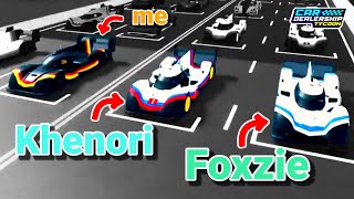 I meet Foxzie and Khenori !!! We Raced Season X together │ Car Dealership Tycoon