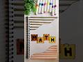 Easy Front Page Idea: Math 📔🌟#frontpage #math #shorts #calligraphy #ElegantScripts