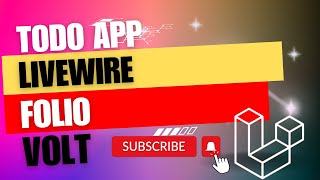 Todo app using Laravel  Folio and Livewire 3 Volt
