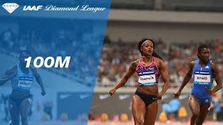 Elaine Thompson sprints home the Women's 100m - IAAF Diamond League Shanghai 2017