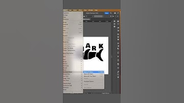 How to create a Warp Text Effect in Illustrator || Warp text in any object || Shark Text