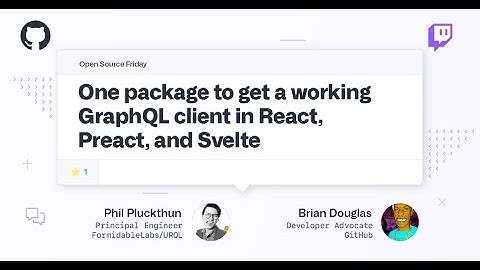 The highly customizable and versatile GraphQL client - urql - Open Source Friday