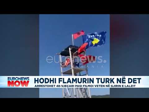 Hoqi dhe hodhi në det flamurin turk, arrestohet pushuesi në Gjirin e Lalëzit