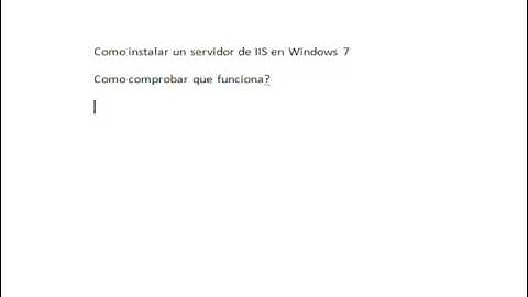 instalar IIS Windos 7.wmv